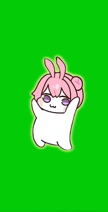 Anime Character Bunny Ears Pose
