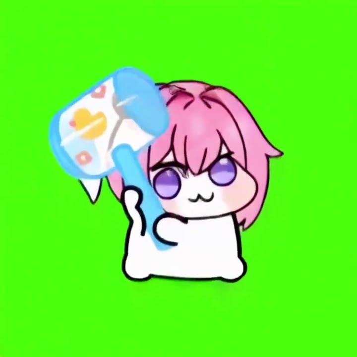 Anime Character Holding Weather Cloud