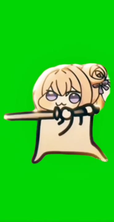 Anime Character Poses With Creature