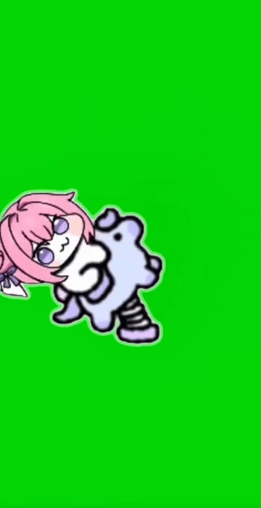 Anime Girl Bouncing On Cloud