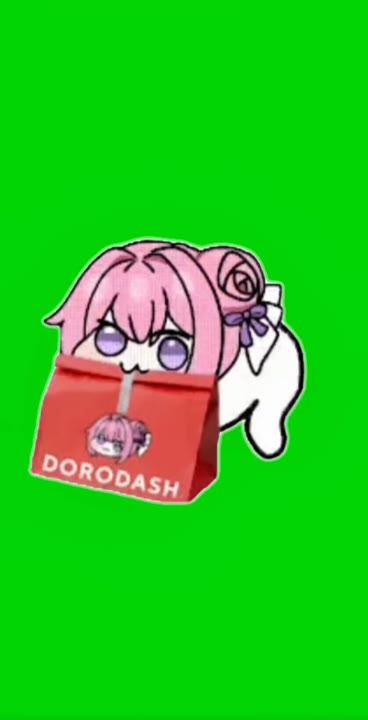 Anime Girl Holds DORODASH
