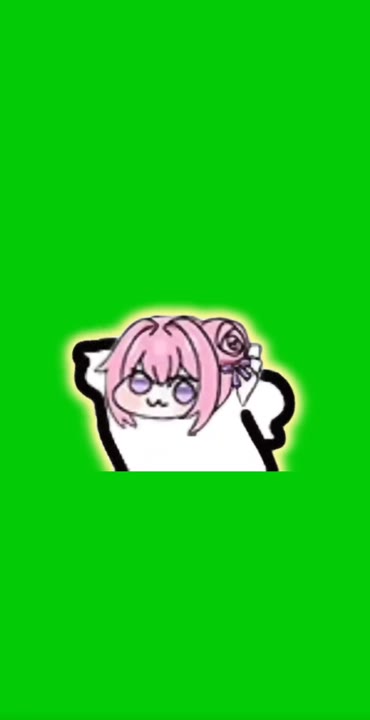 Anime Girl Raising Arms