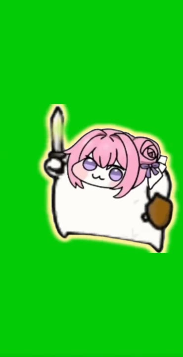 Anime Girl Spinning With Weapon