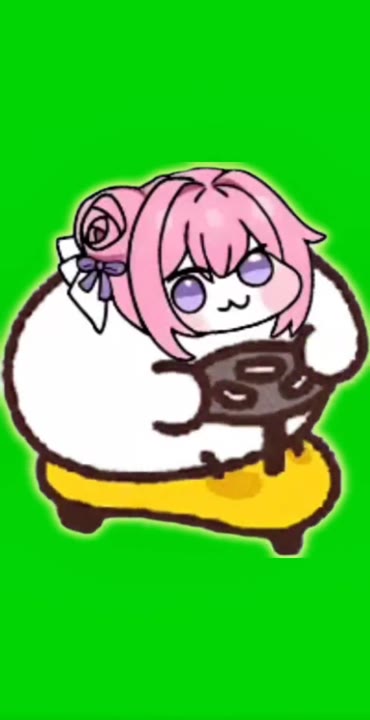 Anime Girl With Cute Monkey
