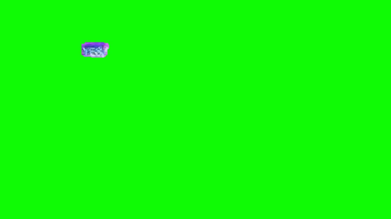Anime Yes Glitch Animation