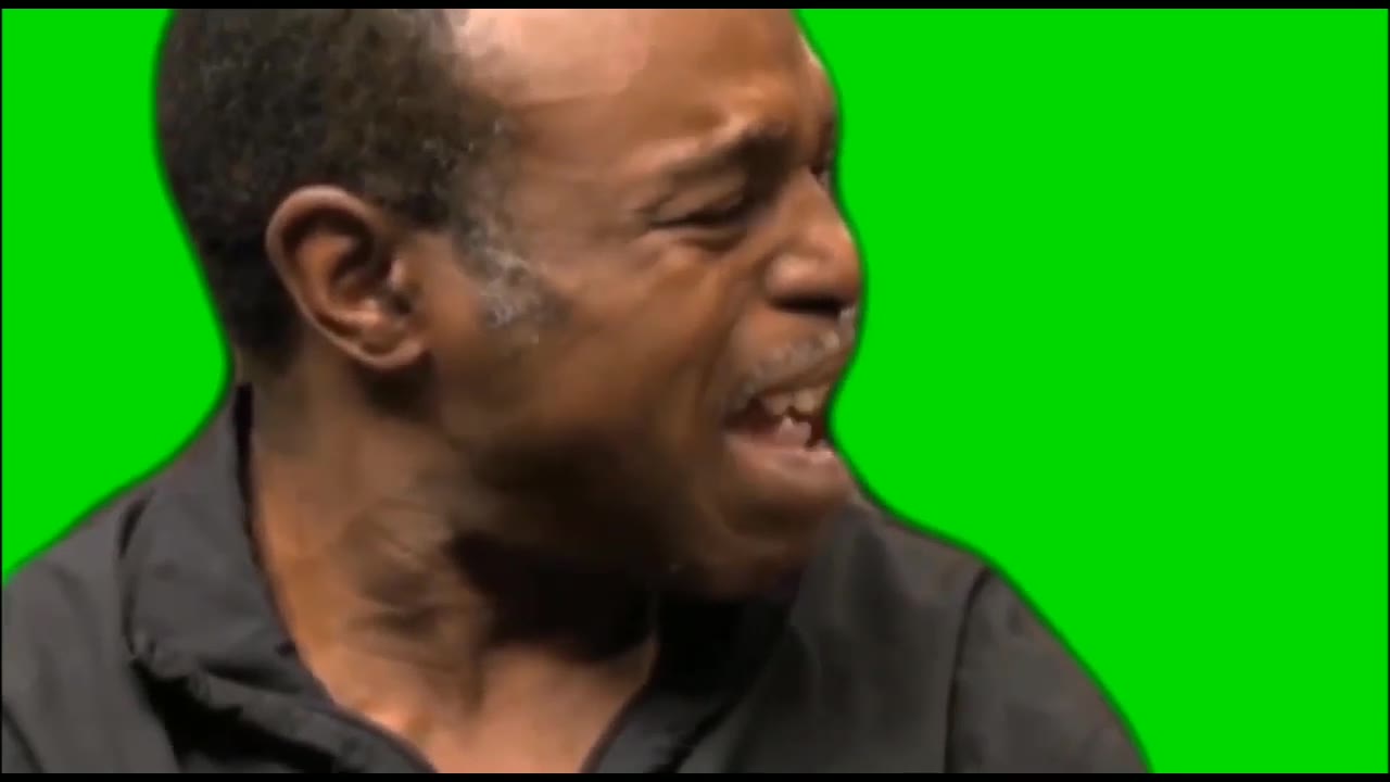 Black Guy Crying Green Screen