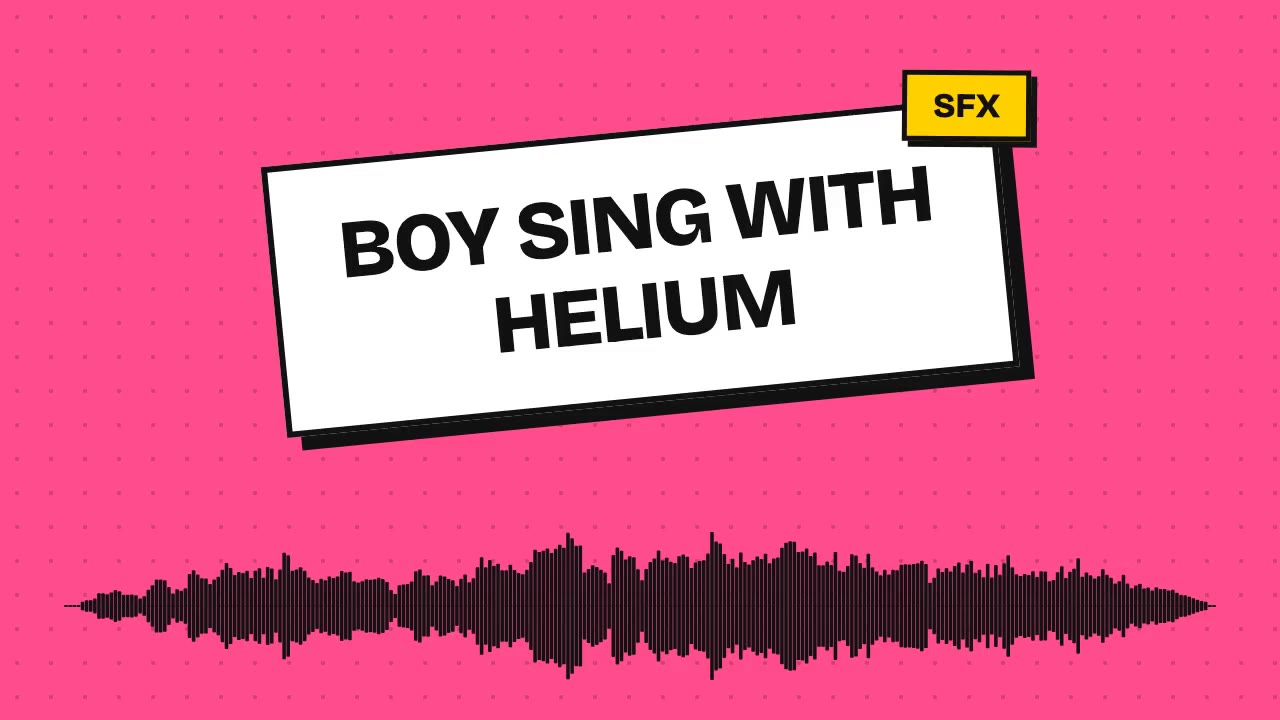 Boy Sing With Helium