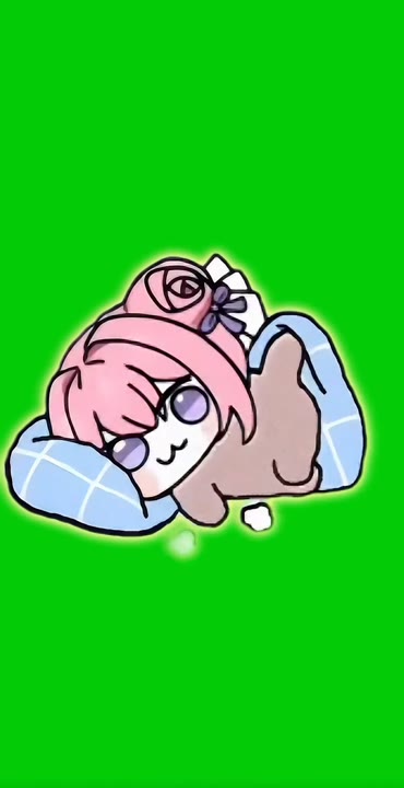 Character Napping on Blue Pillow