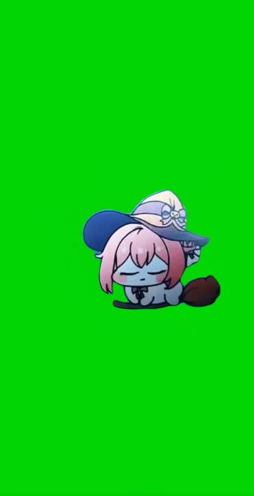 Chibi Girl Throws Ball