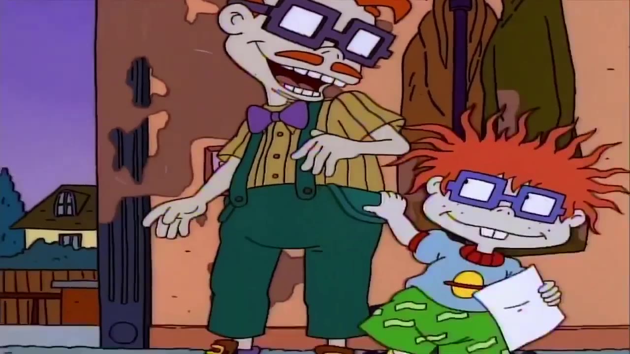 Chuckie Shows His Dad Something Strange - Rugrats - - - Mask