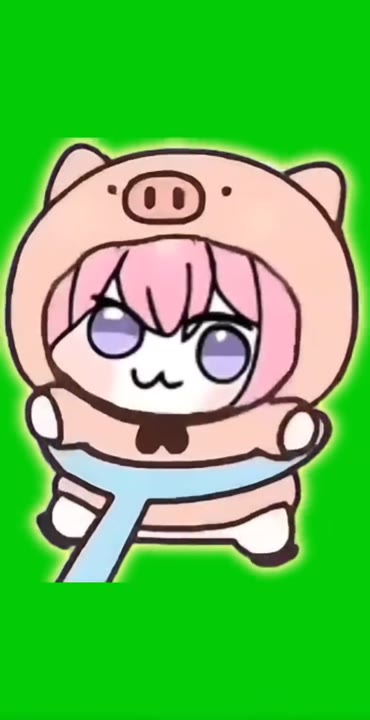 Cute Pig Character Waving