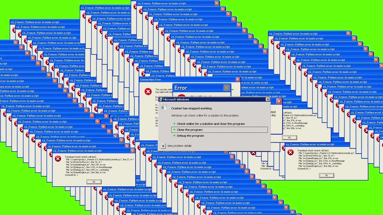 Error and Blue Screen