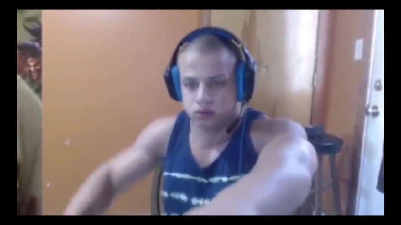 Focused Gamer At Desk