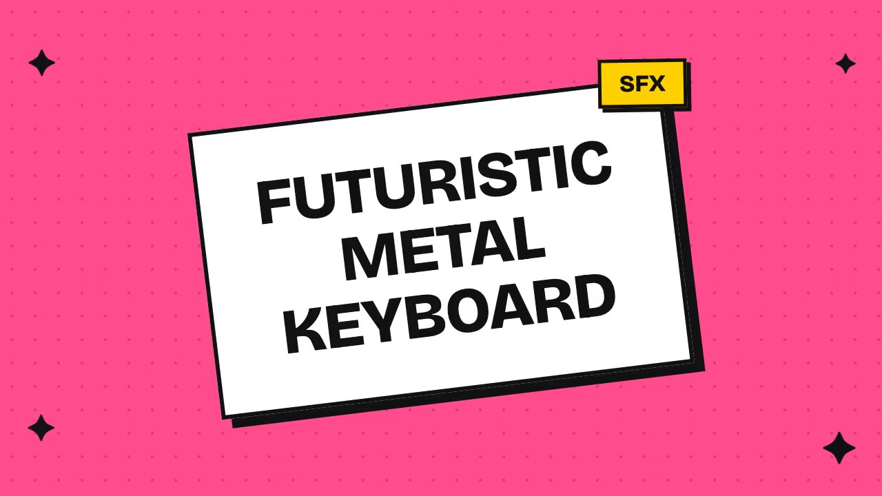 Futuristic Metal Keyboard
