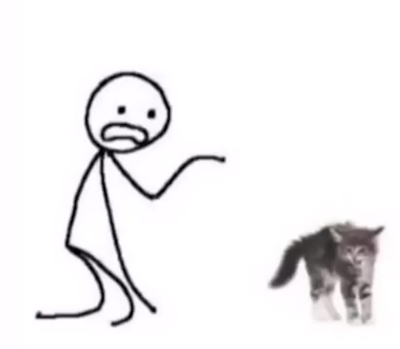 Happy Stick Figure Becomes Sad