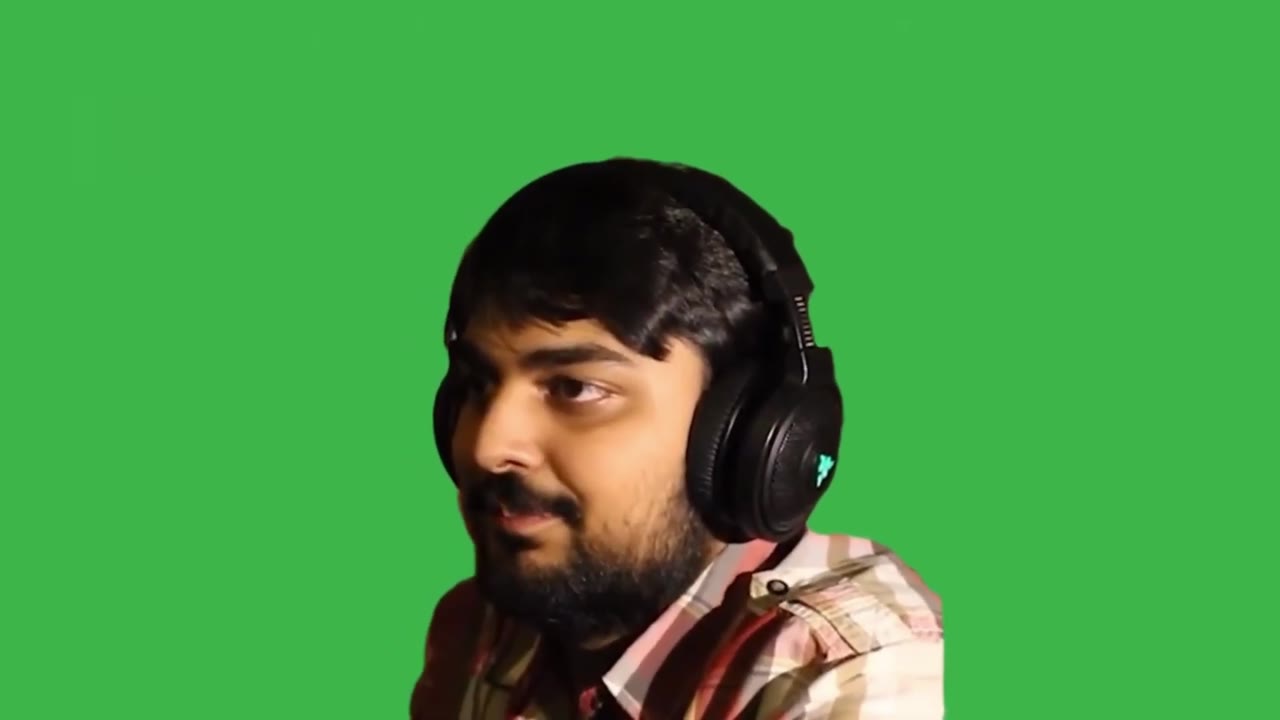 Indian Guy Laughing Green Screen