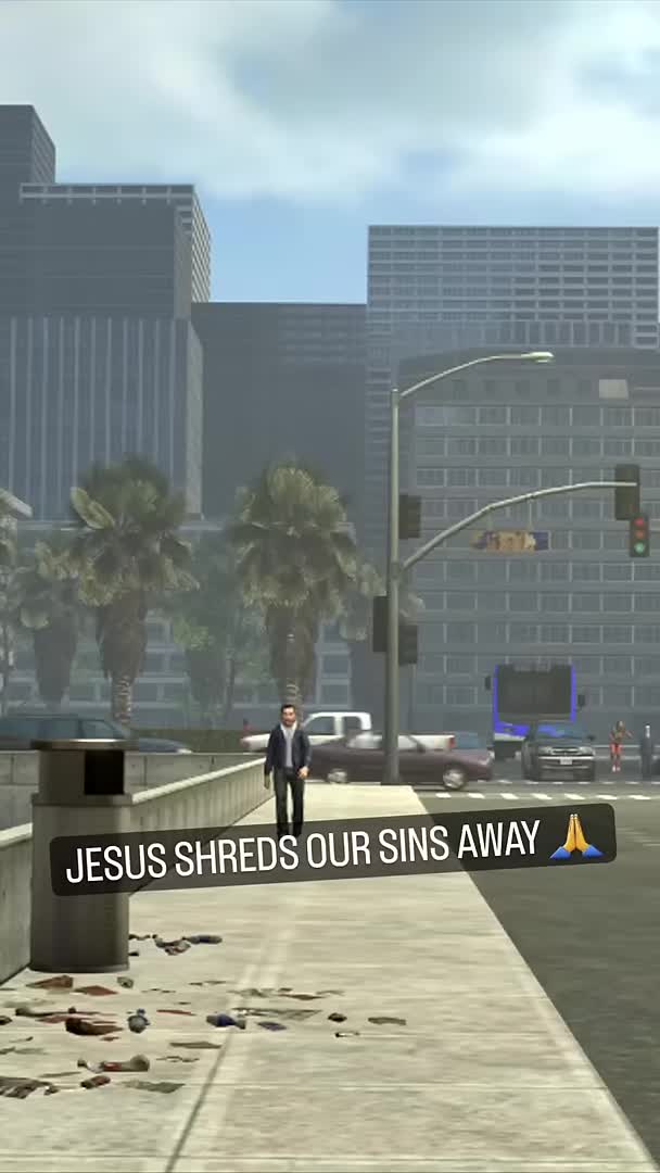 Jesus shredding for your sins