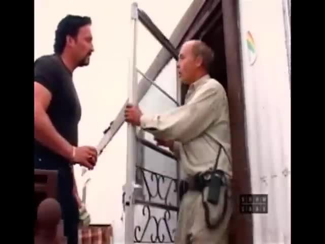 Lahey falls down stairs