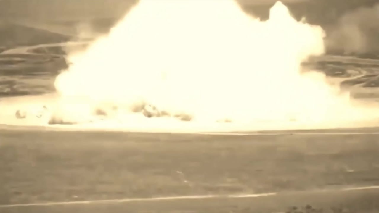 Large Explosion Erupting