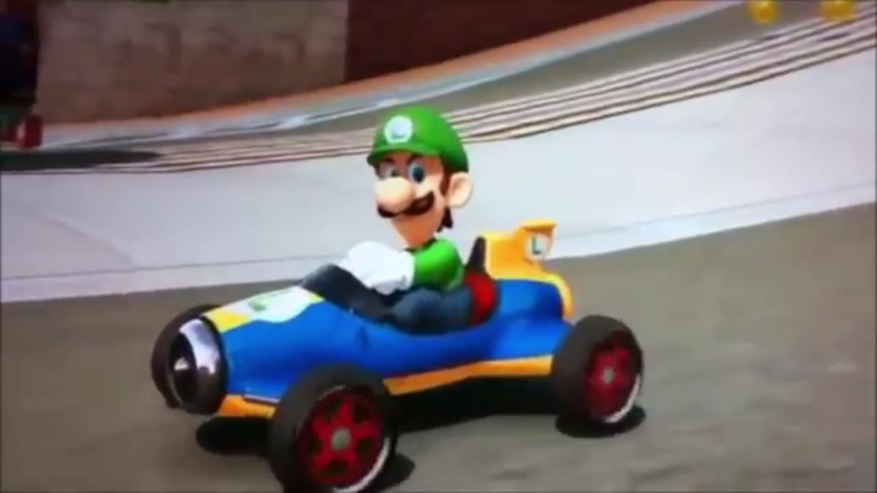 Luigi Drives Kart