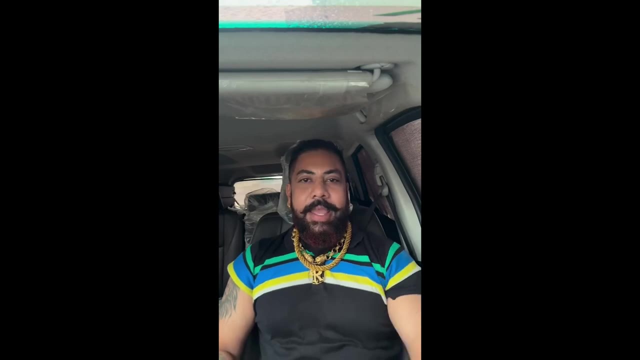 Man Gestures In Car