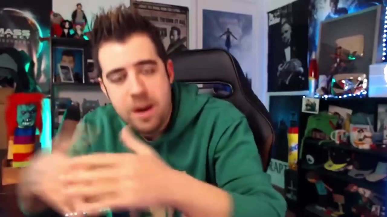 Man Gesturing While Explaining