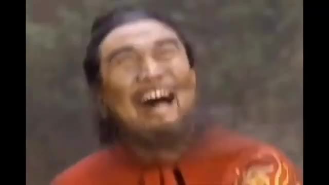 Man Laughing Joyfully