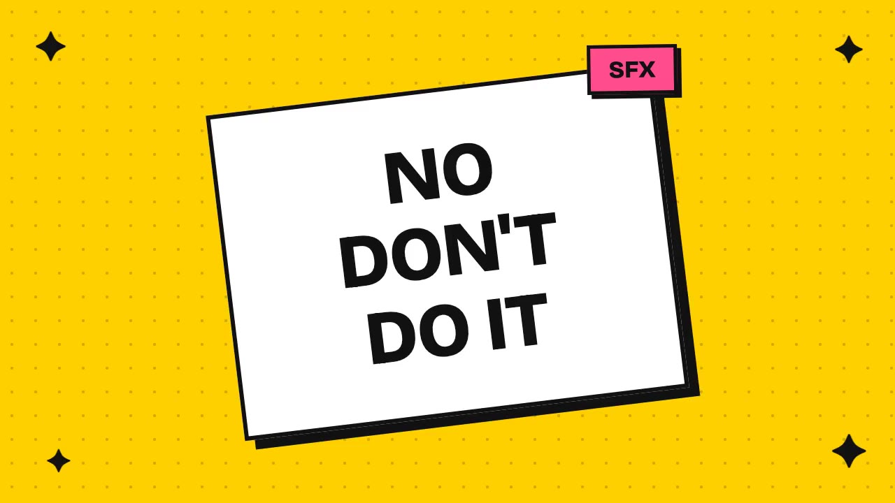 no don't do it