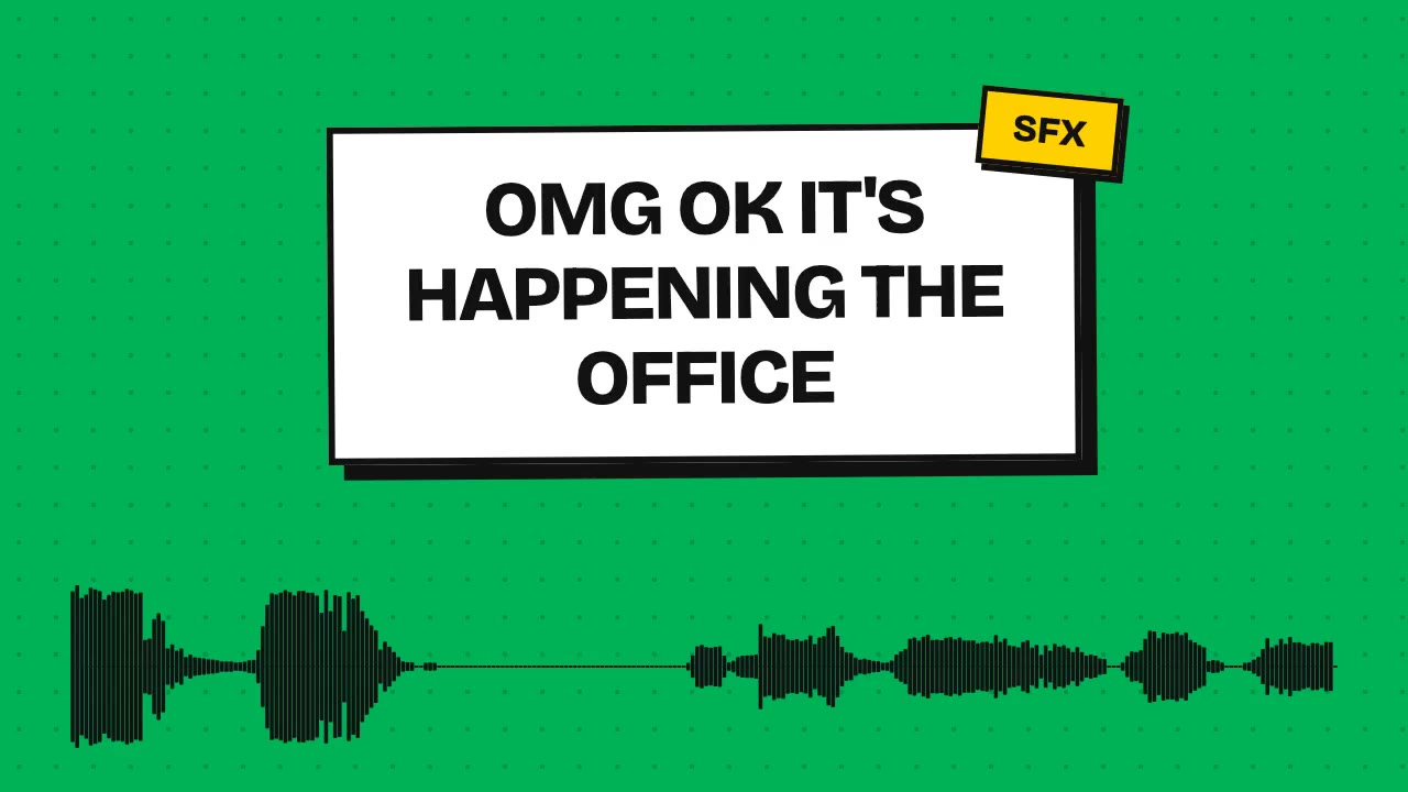 omg ok it's happening the office