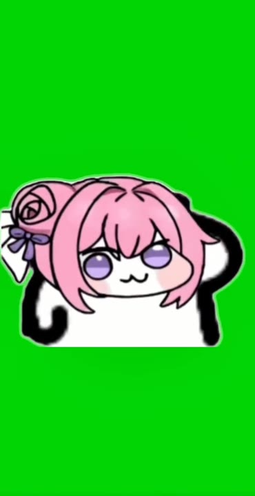 Pink Anime Character Idle Stare