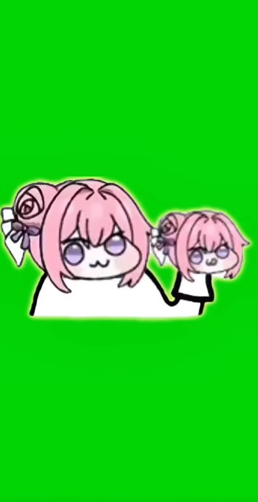 Pink Anime Duo Standing