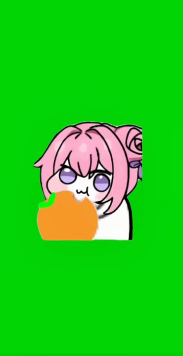Sad Anime Character Holds Pumpkin