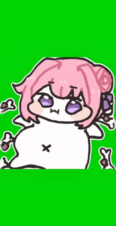 Sad Pink Character Still