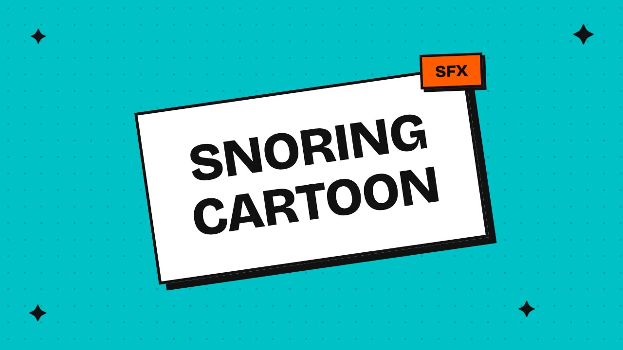snoring cartoon