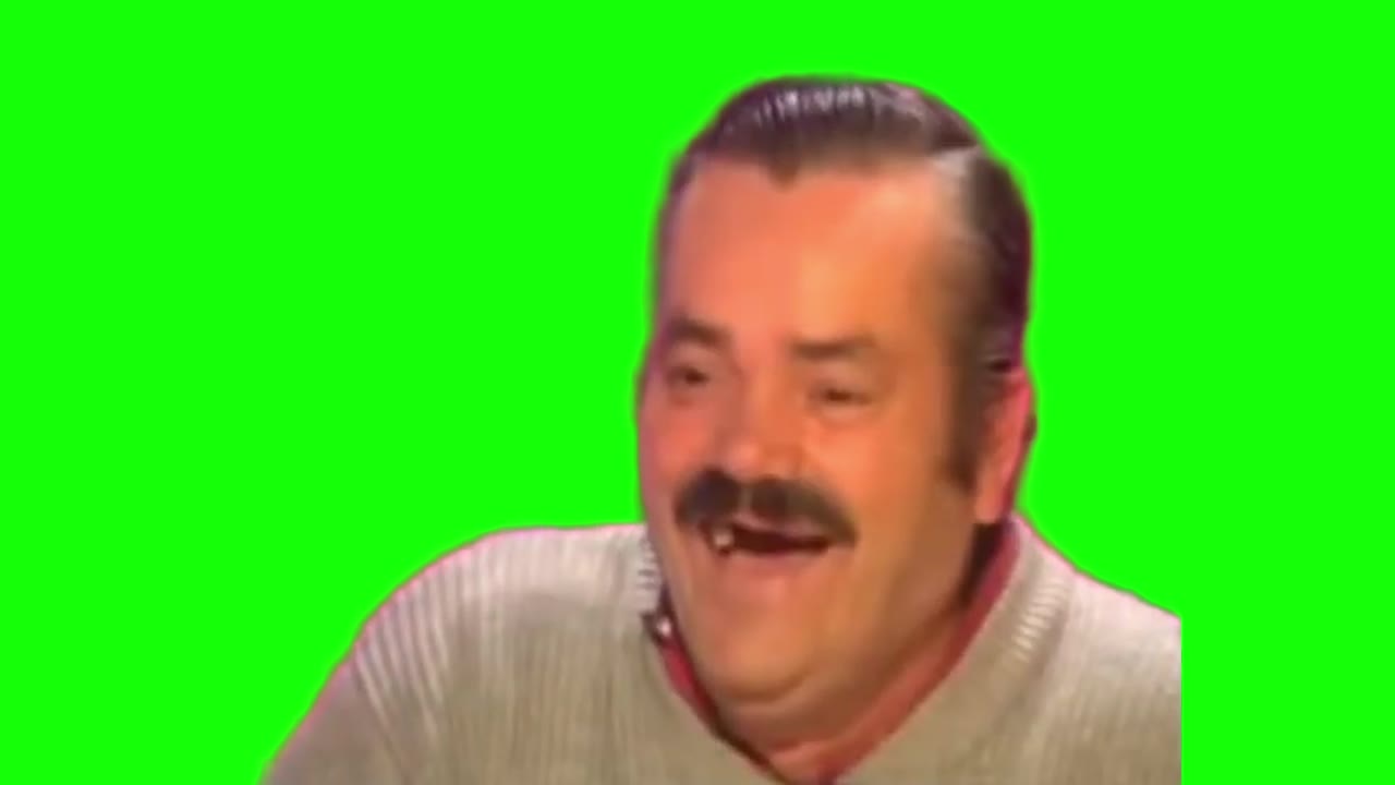 Spanish Guy Laughing Green Screen