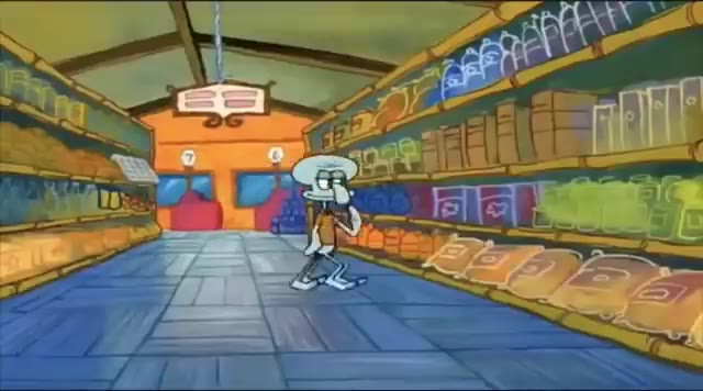 Squidward buys mf newports