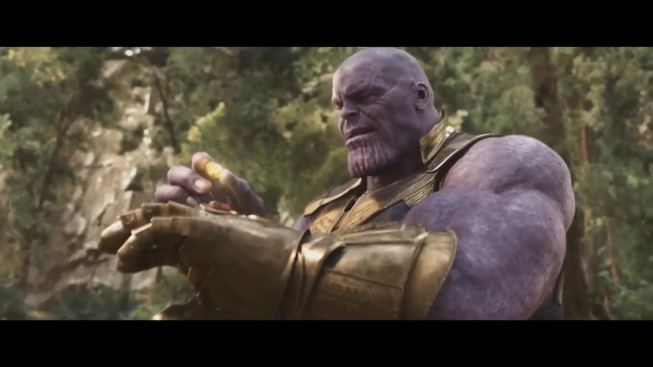 Thanos getting all the stone