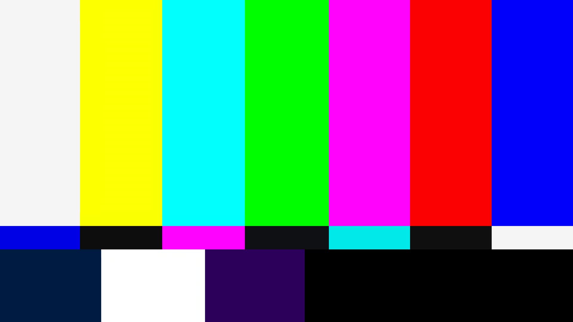TV color bars screen