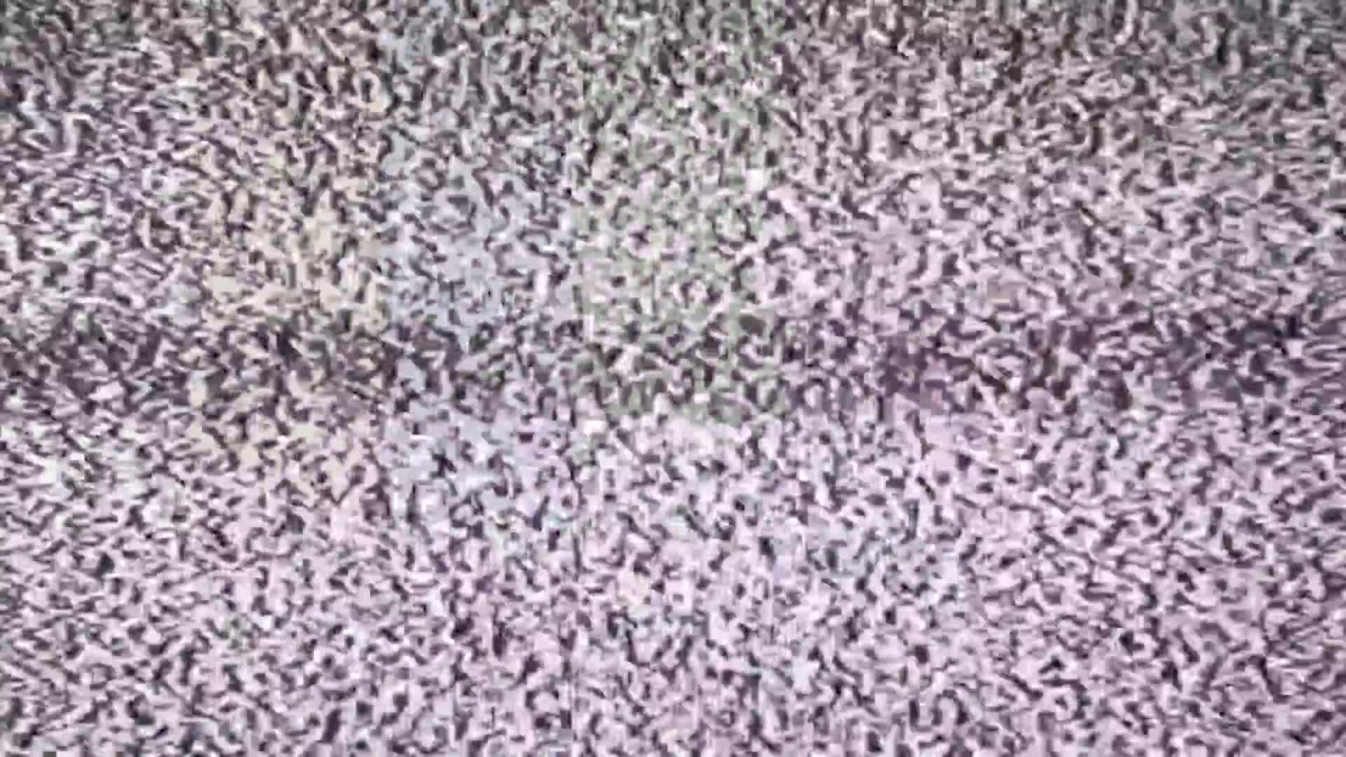 TV static to color bars transition
