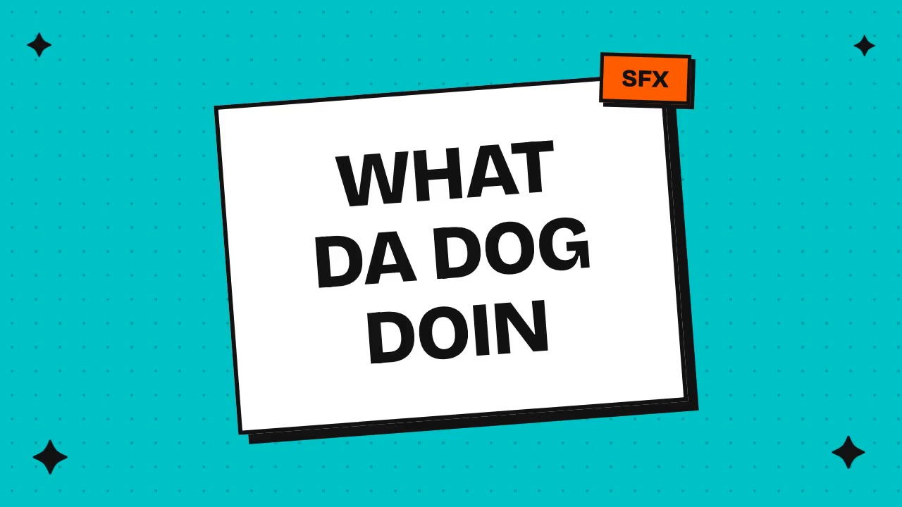 what da dog doin