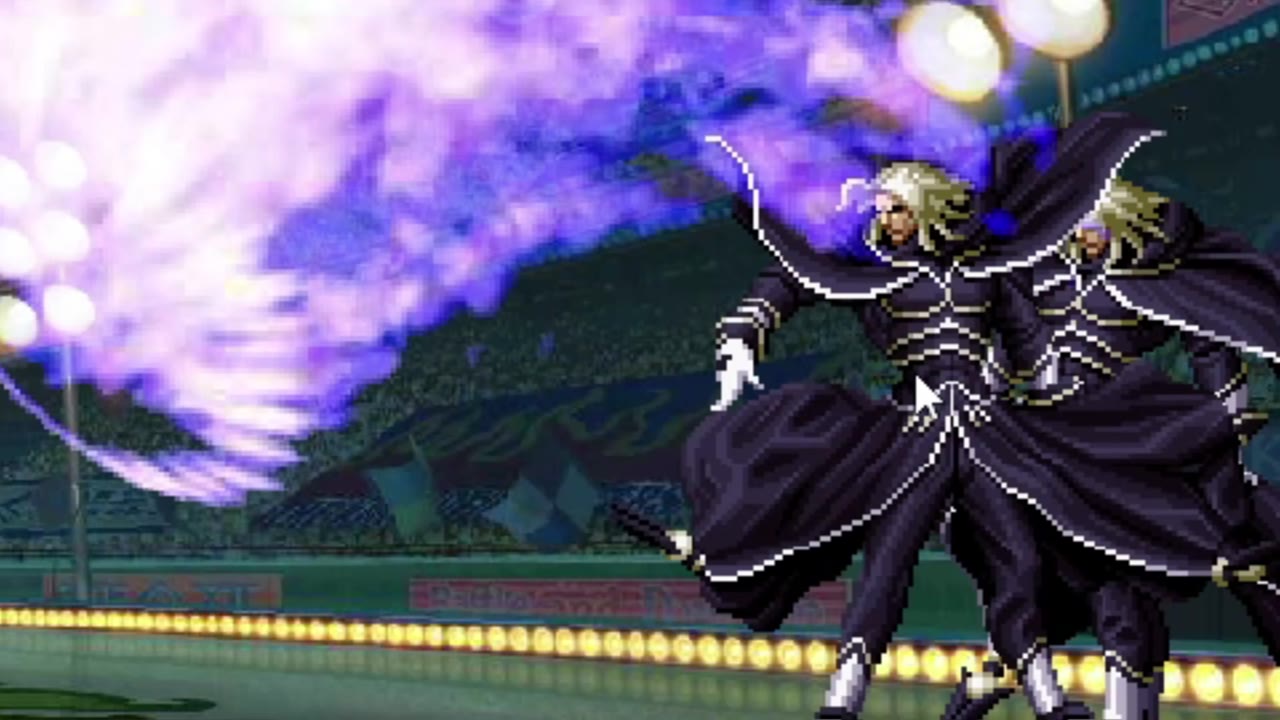 You King Of Fighters Purple Magic Flame