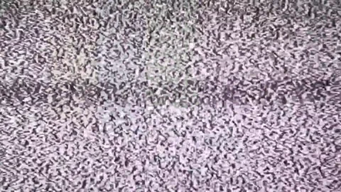 TV static to color bars transition